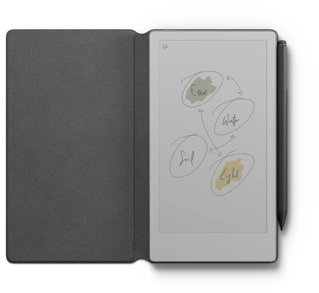 Alt view image 3 of 4 - reMarkable - Paper Pro Move - 7.3" Paper Tablet with Marker Plus and Polymer weave Folio - Gray