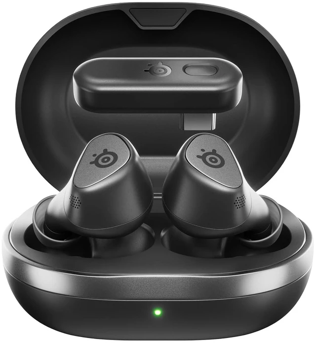 Main image of SteelSeries - Arctis GameBuds True Wireless Noise Cancelling Gaming Earbuds for PS5, PS4, PC, Switch - Black