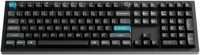 Main image of Keychron - Q6 Ultra 8K Fully Assembled Knob Wireless Mechanical Keyboard with Silk POM Brown Switch - Black