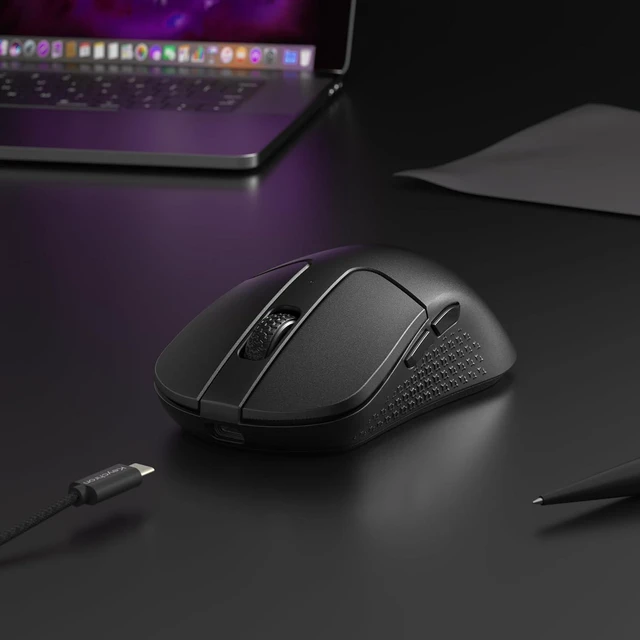 Alt view image 3 of 4 - Keychron - M3 Wireless Mouse with PixArt 3950 (8K Polling Rate) Sensor - Black