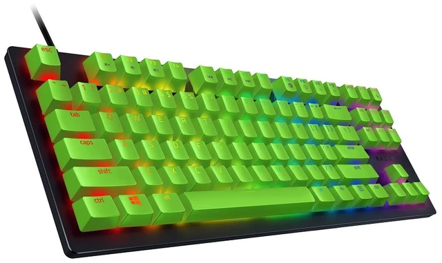 Alt view image 2 of 4 - Razer Huntsman Tournament Edition Compact Gaming Keyboard with Razer Linear Optical Switches and Green Keycaps