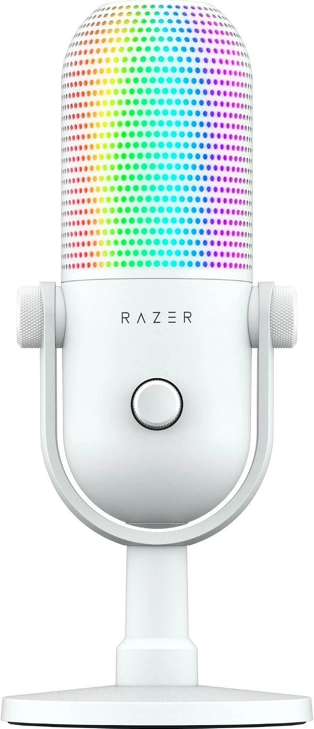 Main image of Razer - Seiren V3 Chroma 32-Bit DSP RGB USB Microphone - White