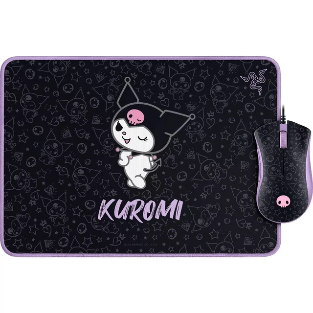 Main image of Razer - DeathAdder Essential Wired Gaming Mouse and Goliathus Mouse Mat Bundle - Kuromi Edition