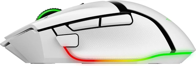 Alt view image 2 of 4 - Razer - Basilisk V3 Pro 35K Wireless Ergonomic Gaming Mouse with HyperScroll Tilt Wheel and Chroma RGB Lighting - White