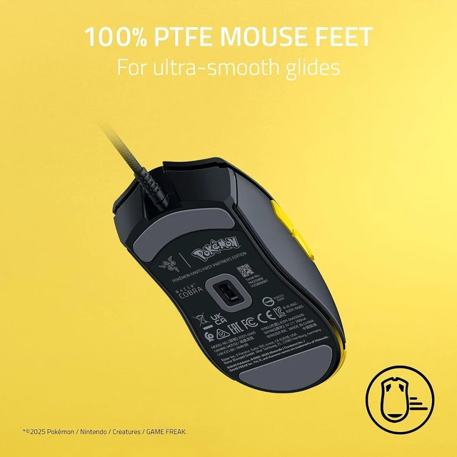 Alt view image 3 of 4 - Razer - Cobra Lightweight Optical Wired Gaming Mouse with Chroma RGB Lighting - Pokemon Edition