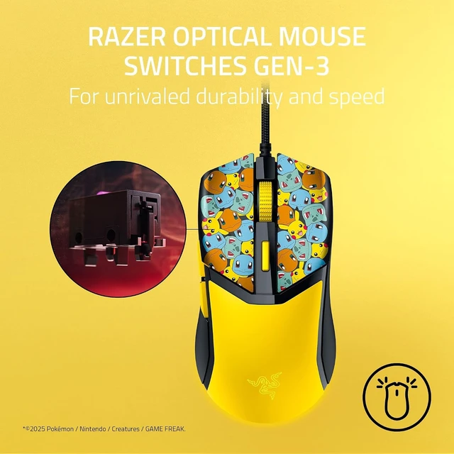 Alt view image 4 of 4 - Razer - Cobra Lightweight Optical Wired Gaming Mouse with Chroma RGB Lighting - Pokemon Edition