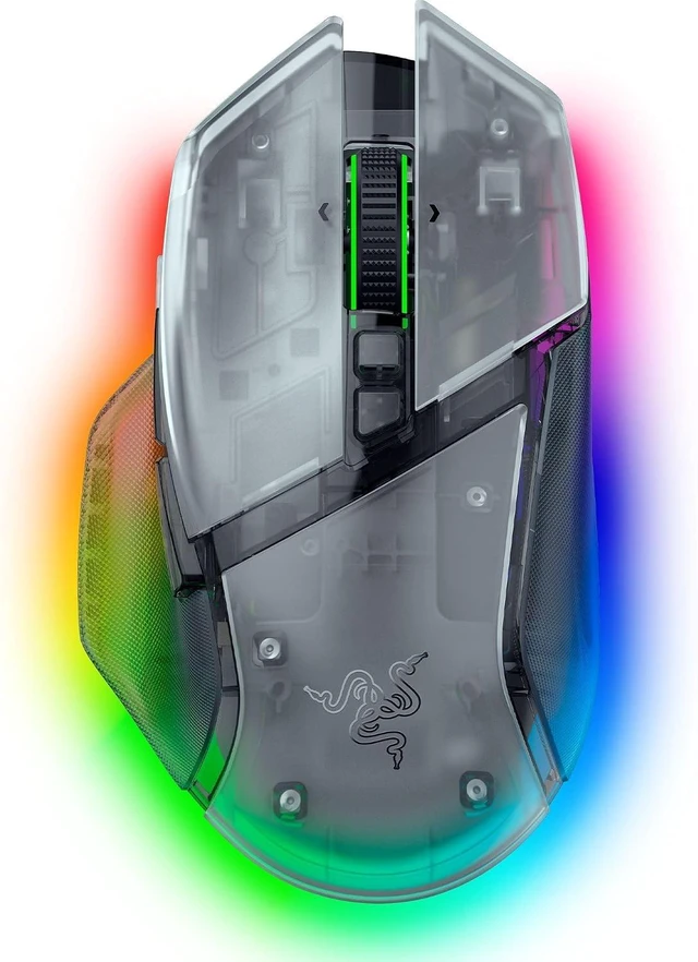 Main image of Razer - Basilisk V3 Pro 35K Fully Customizable Wireless Ergonomic RGB Gaming Mouse - Phantom White