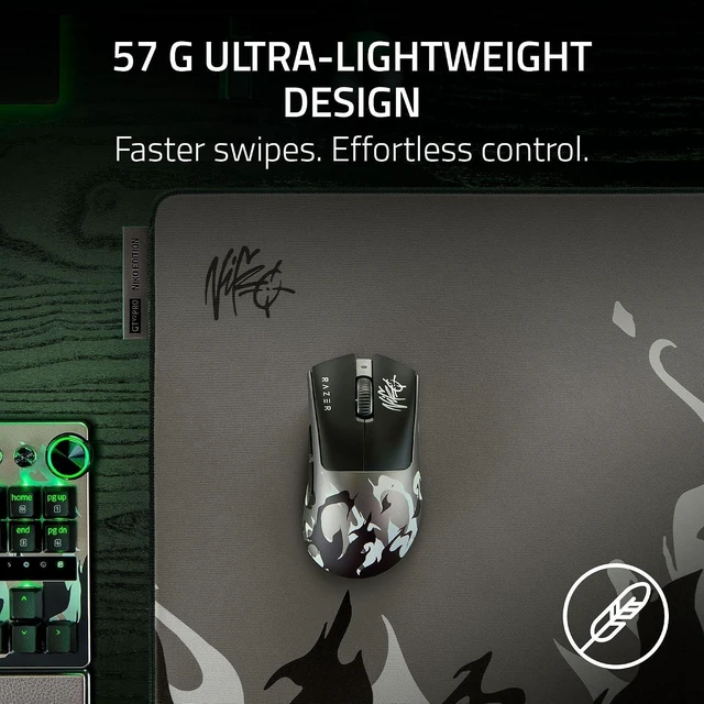 Alt view image 3 of 4 - Razer DeathAdder V4 Pro Ultra-lightweight Ergonomic Wireless Gaming Mouse - NiKo Edition