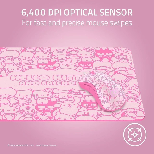 Alt view image 3 of 4 - Razer Deathadder Essential Wired Mouse Hello Kitty and friends