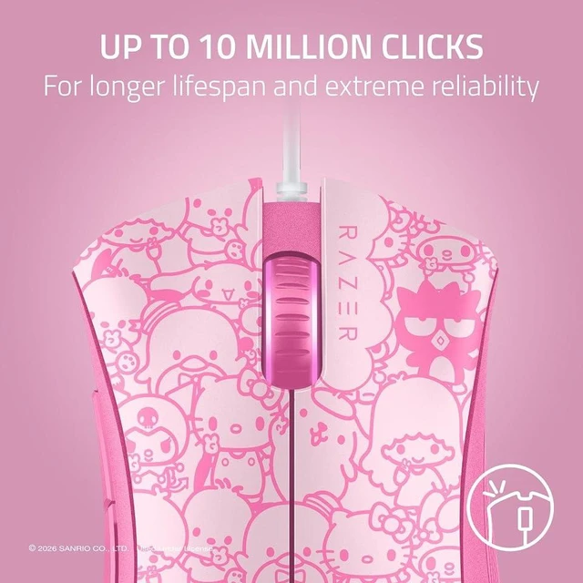 Alt view image 4 of 4 - Razer Deathadder Essential Wired Mouse Hello Kitty and friends