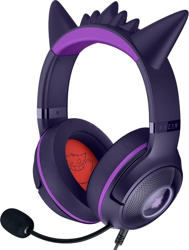 Main image of Razer - Kraken Kitty V2 Wired Gaming Headset for PC, Mac, Nintendo Switch, Steam Deck, Mobile, and Tablet - Pokemon Gengar Edition