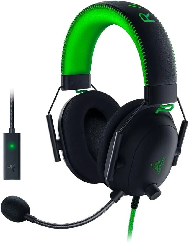 Main image of Razer - BlackShark V2 Multi-Platform Wired Esports Headset Special Edition - Black/Green