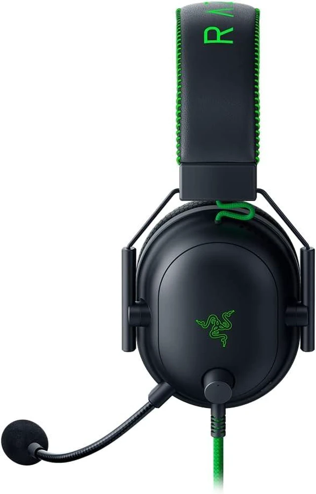 Alt view image 2 of 4 - Razer - BlackShark V2 Multi-Platform Wired Esports Headset Special Edition - Black/Green