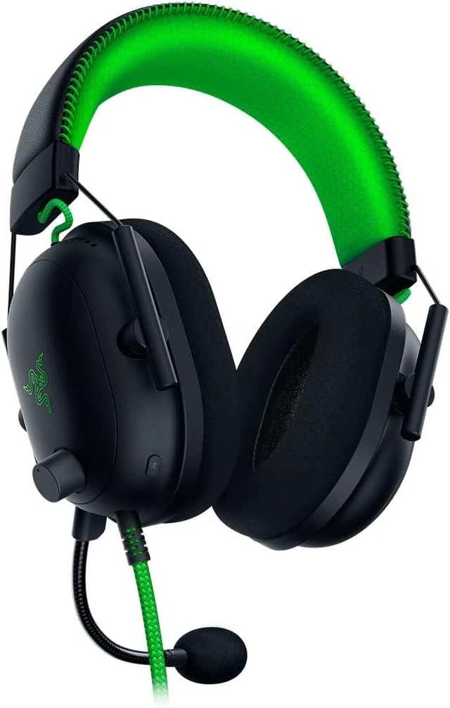 Alt view image 4 of 4 - Razer - BlackShark V2 Multi-Platform Wired Esports Headset Special Edition - Black/Green