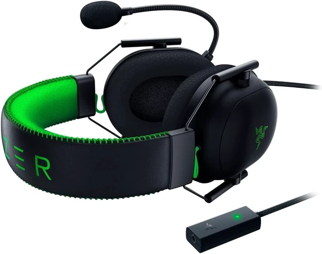 Alt view image 3 of 4 - Razer - BlackShark V2 Multi-Platform Wired Esports Headset Special Edition - Black/Green