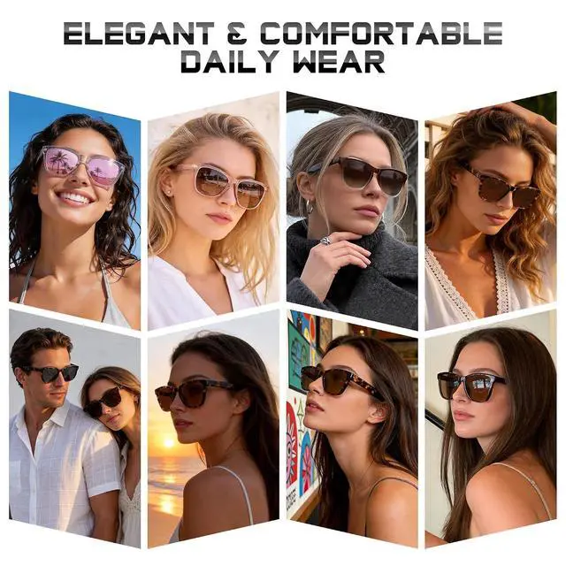 Alt view image 3 of 7 - Sunglasses Womens Polarized Sunglasses for Women Trendy Designer Mirrored UV Protection Sun Glasses