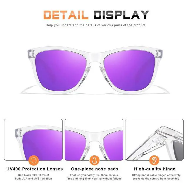 Alt view image 3 of 5 - Sunglasses Womens Polarized Sunglasses for Women Trendy Designer Mirrored UV Protection Sun Glasses