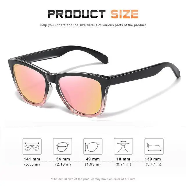 Alt view image 2 of 5 - Sunglasses Womens Polarized Sunglasses for Women Trendy Designer Mirrored UV Protection Sun Glasses