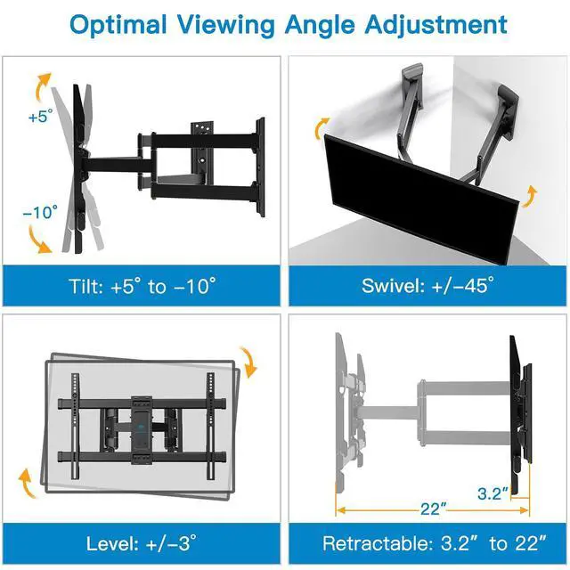 Alt view image 5 of 7 - Universal TV Mounting Hardware Kit Fits Most TVs Includes M4, M5, M6 and M8 TV Screws, Washers and Spacers for TV and Monitor Mounting up to 80 inches