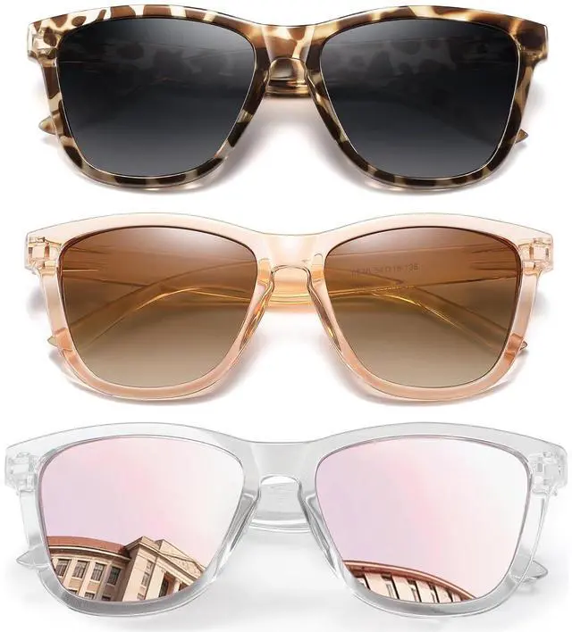 Main image of Sunglasses Womens Polarized Sunglasses for Women Trendy Designer Mirrored UV Protection Sun Glasses