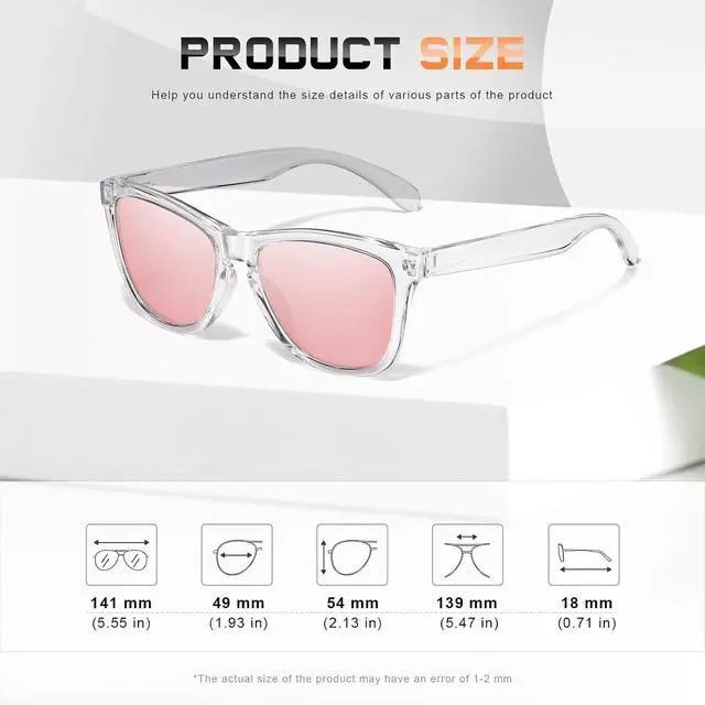 Alt view image 4 of 7 - Sunglasses Womens Polarized Sunglasses for Women Trendy Designer Mirrored UV Protection Sun Glasses