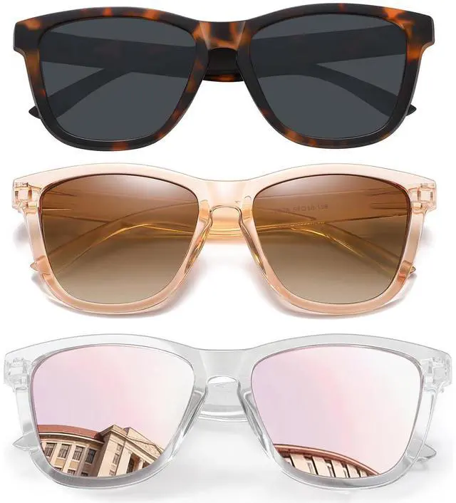Main image of Sunglasses Womens Polarized Sunglasses for Women Trendy Designer Mirrored UV Protection Sun Glasses