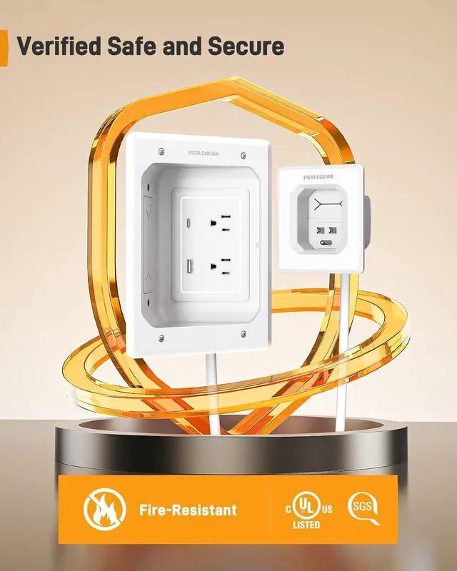 Alt view image 3 of 7 - UL-Listed Full Motion TV Wall Mount for 4290 Inch TVs Cord Hider for Wall Mount TV, in-Wall Cable Management Kit