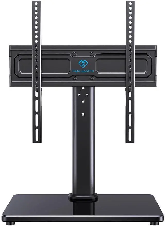 Main image of Universal Swivel TV Stand for 24-60 inch TVs up to 99 lbs, 12 Height Adjustable Table Top TV Stand, TV Base Stand with Tempered Glass Base, Max VESA 400x400mm, PSTVS33