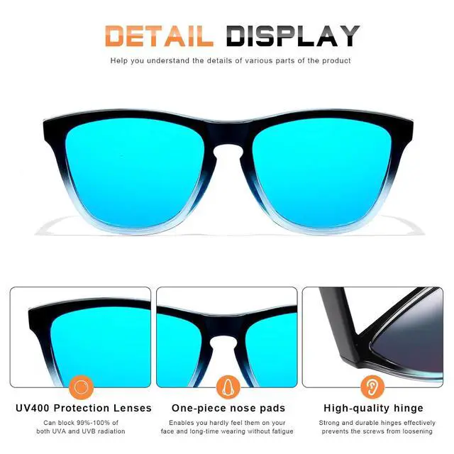 Alt view image 3 of 5 - Sunglasses Womens Polarized Sunglasses for Women Trendy Designer Mirrored UV Protection Sun Glasses