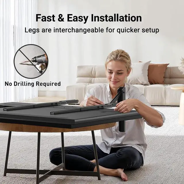 Alt view image 7 of 7 - Universal TV Stand Mount for 20-75 Inch TVs, Height Adjustable Table Top TV Stand, Great Load-Bearing Replacement TV Legs with Steel Holds up to 110lbs, Max VESA 800 x 600mm PSTVS01