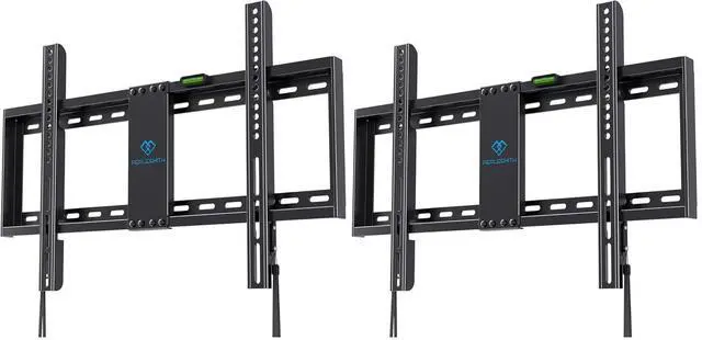 Main image of Fixed TV Wall Mount Bracket for 32-82 Inch LED, LCD, and OLED Flat Screen TVs - Fits 16- 24 Wood Studs, Fixed TV Mount with VESA 600 x 400mm Holds up to 132 lbs, PSLLK1 (Pack of 2)