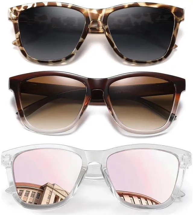 Main image of Sunglasses Womens Polarized Sunglasses for Women Trendy Designer Mirrored UV Protection Sun Glasses