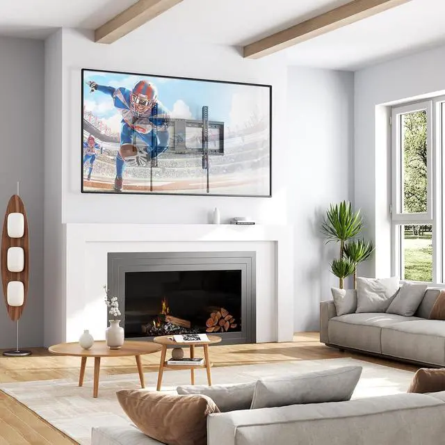 Alt view image 6 of 7 - Fixed TV Wall Mount Bracket for 32-82 Inch LED, LCD, and OLED Flat Screen TVs - Fits 16- 24 Wood Studs, Fixed TV Mount with VESA 600 x 400mm Holds up to 132 lbs, PSLLK1