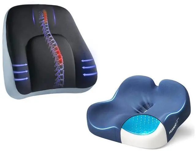 Main image of Lumbar Support Pillow, Ergonomic Seat Cushion