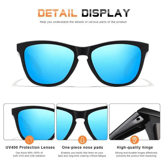 Alt view image 3 of 5 - Sunglasses Womens Polarized Sunglasses for Women Trendy Designer Mirrored UV Protection Sun Glasses