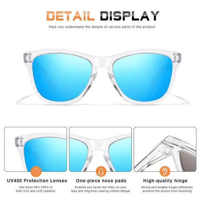 Alt view image 5 of 7 - Sunglasses Womens Polarized Sunglasses for Women Trendy Designer Mirrored UV Protection Sun Glasses