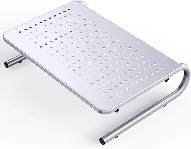 Main image of Monitor & Laptop Stand - Metal Vented Riser for Screen, Laptops, Printers - Home & Office