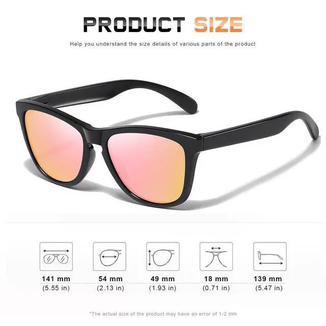 Alt view image 2 of 5 - Sunglasses Womens Polarized Sunglasses for Women Trendy Designer Mirrored UV Protection Sun Glasses