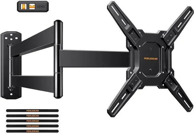 Main image of Long Arm TV Wall Mount for 26-70 inch TVs up to 100 lbs, Corner TV Mount Bracket with 31.65 Extension, Swivel, Tilt Articulating Arms, Max VESA 400x400mm, Full Motion Wall Mount PGMF25B