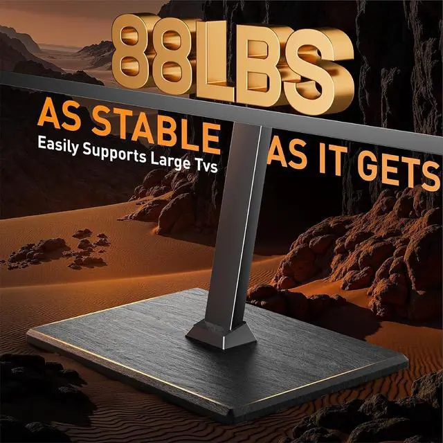 Alt view image 7 of 7 - Rolling TV Stand with Power Outlet, Tilt and Swivel Mobile TV Cart with Hidden Casters, Fits 30-70 Inch TVs, Height-Adjustable, 88 lbs Load Capacity, Max VESA 400x400mm, PGTVMC20