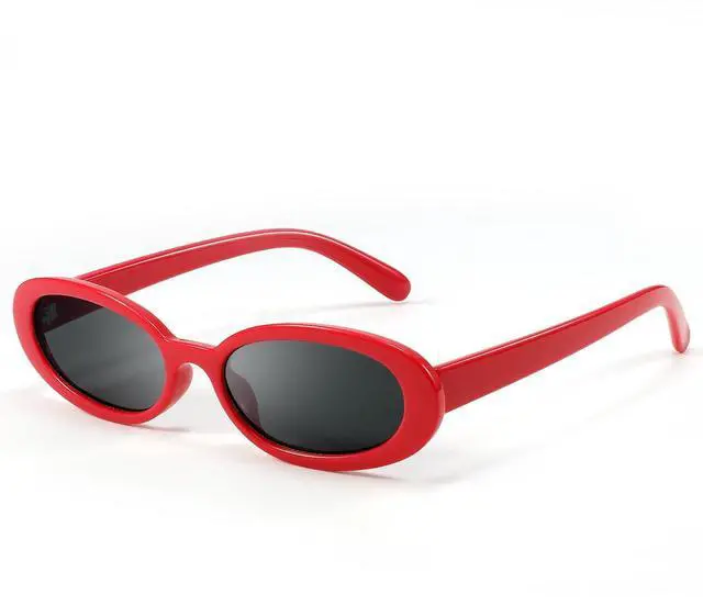 Main image of Sunglasses Womens Retro Oval Sunglasses for Women Men Fashion Small Oval Sun Glasses 90s Vintage Driving Shades