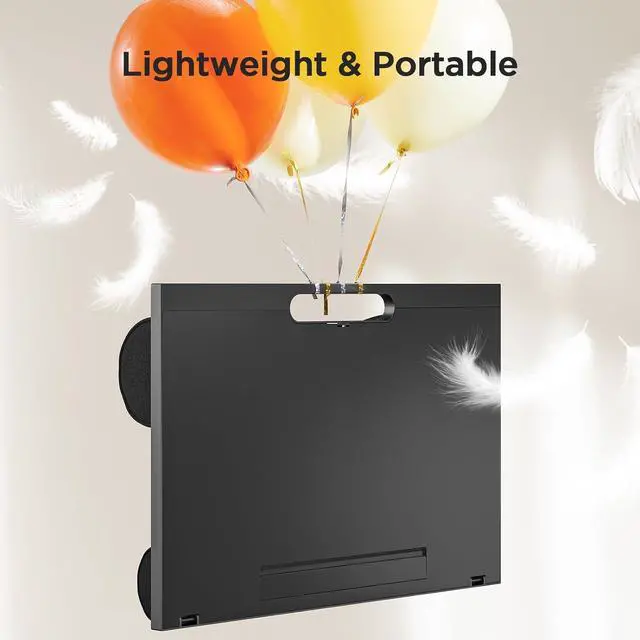 Alt view image 5 of 7 - Lap Desk, Portable Laptop Stand Fits Up to 15.6 Inch Laptops, Adjustable with 8 Angles Lap Desks for Adults - Dual Cushion Desk for Sofa, Bed, Car or Work Table