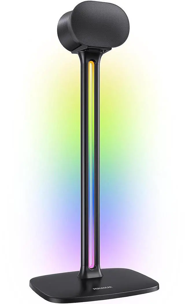 Main image of Speaker Stands with RGB Lighting for Sonos Era 300,100 & One SL, Speaker Stands Pair with Cable Management, Universal Surround Sound Speaker Stand Holds to 22 lbs, App & Remote Control,1P