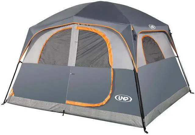 Main image of Tents 6 Person Waterproof Windproof Easy Setup,Double Layer Family Camping Tent with 1 Mesh Door & 5 Large Mesh Windows -10'X9'X78in(H)