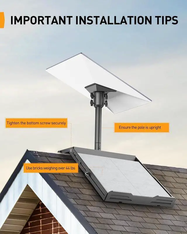 Alt view image 2 of 7 - Gen3 Starlink Mount,Adjustable Starlink Roof Mount Gen 3 with Durable Aluminum Alloy,Pre-Assembled,Stable Construction for Optimal Signal Reception