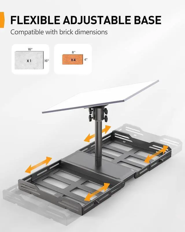 Alt view image 3 of 7 - Gen3 Starlink Mount,Adjustable Starlink Roof Mount Gen 3 with Durable Aluminum Alloy,Pre-Assembled,Stable Construction for Optimal Signal Reception