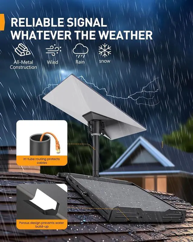 Alt view image 4 of 7 - Gen3 Starlink Mount,Adjustable Starlink Roof Mount Gen 3 with Durable Aluminum Alloy,Pre-Assembled,Stable Construction for Optimal Signal Reception