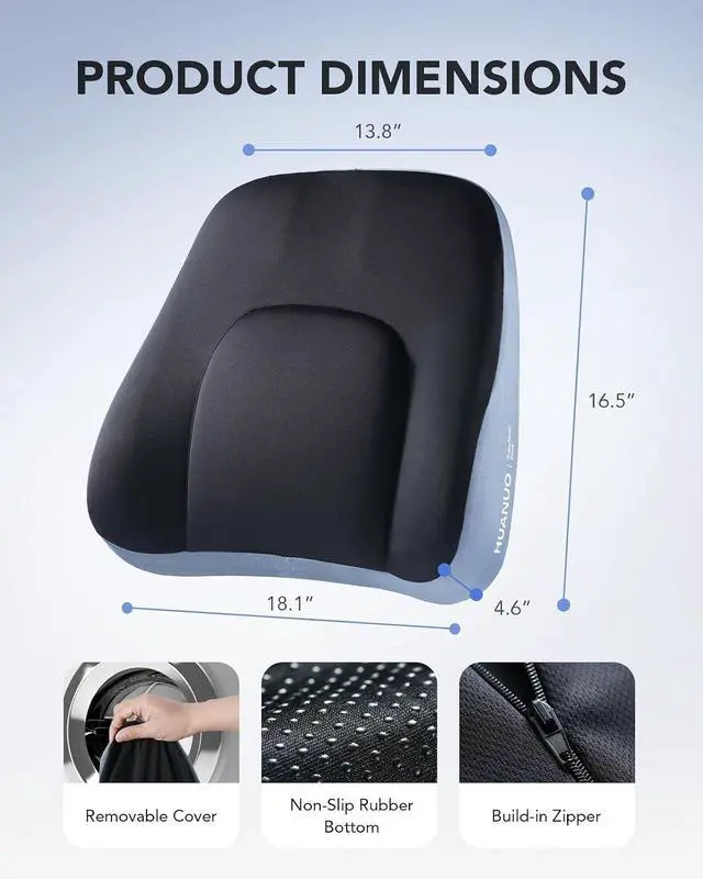 Alt view image 6 of 7 - Seat Cushion for Office Chairs, Lumbar Support Pillow for Office Chair