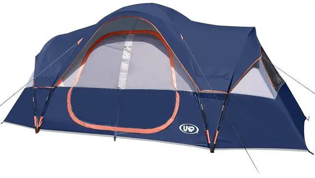 Main image of Camping Tent 10-Person-Family Tents, Parties, Music Festival Tent, Big, Easy Up, 5 Large Mesh Windows, Double Layer, 2 Room, Waterproof, Weather Resistant, 18ft x 9ft x78in