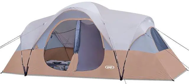 Main image of Camping Tent 10-Person-Family Tents, Parties, Music Festival Tent, Big, Easy Up, 5 Large Mesh Windows, Double Layer, 2 Room, Waterproof, Weather Resistant, 18ft x 9ft x78in